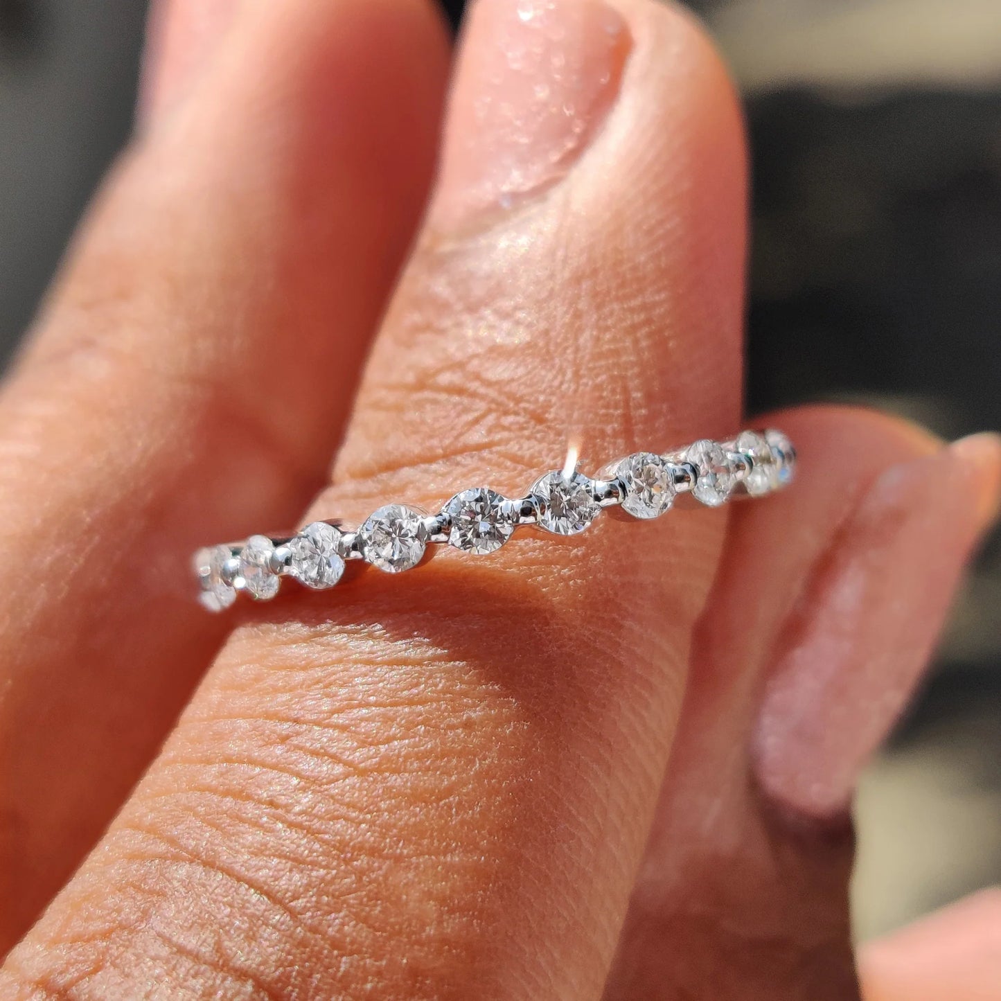 HOT SALE 🔥Eternity Wedding Band - Round Cut Diamonds