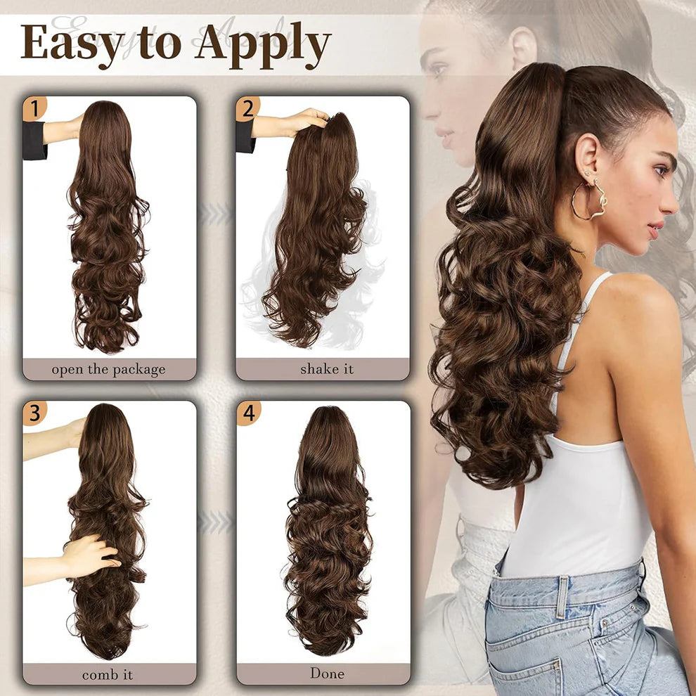 ✨ First 100 :2nd ltem 60% Off⚡Clip-in Big Wavy Ponytail Extension