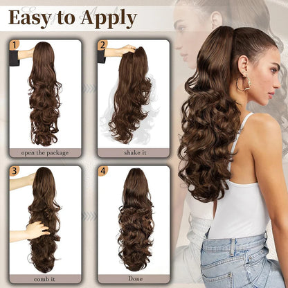 ✨ First 100 :2nd ltem 60% Off⚡Clip-in Big Wavy Ponytail Extension