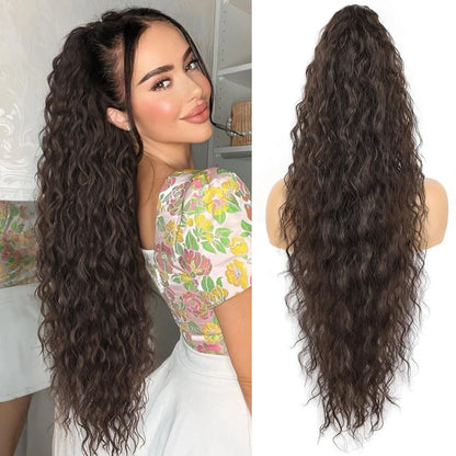✨ First 100 :2nd ltem 60% Off⚡Clip-in Big Wavy Ponytail Extension