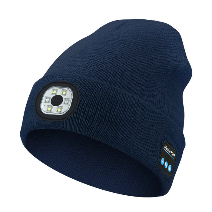 💥This Week's Special Price $19.99🎁— Gift Bluetooth Beanie with LED Headlight and Removable Speakers❄️