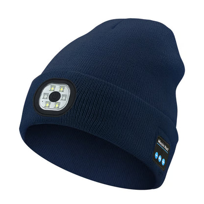 💥This Week's Special Price $19.99🎁— Gift Bluetooth Beanie with LED Headlight and Removable Speakers❄️