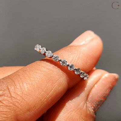 HOT SALE 🔥Eternity Wedding Band - Round Cut Diamonds