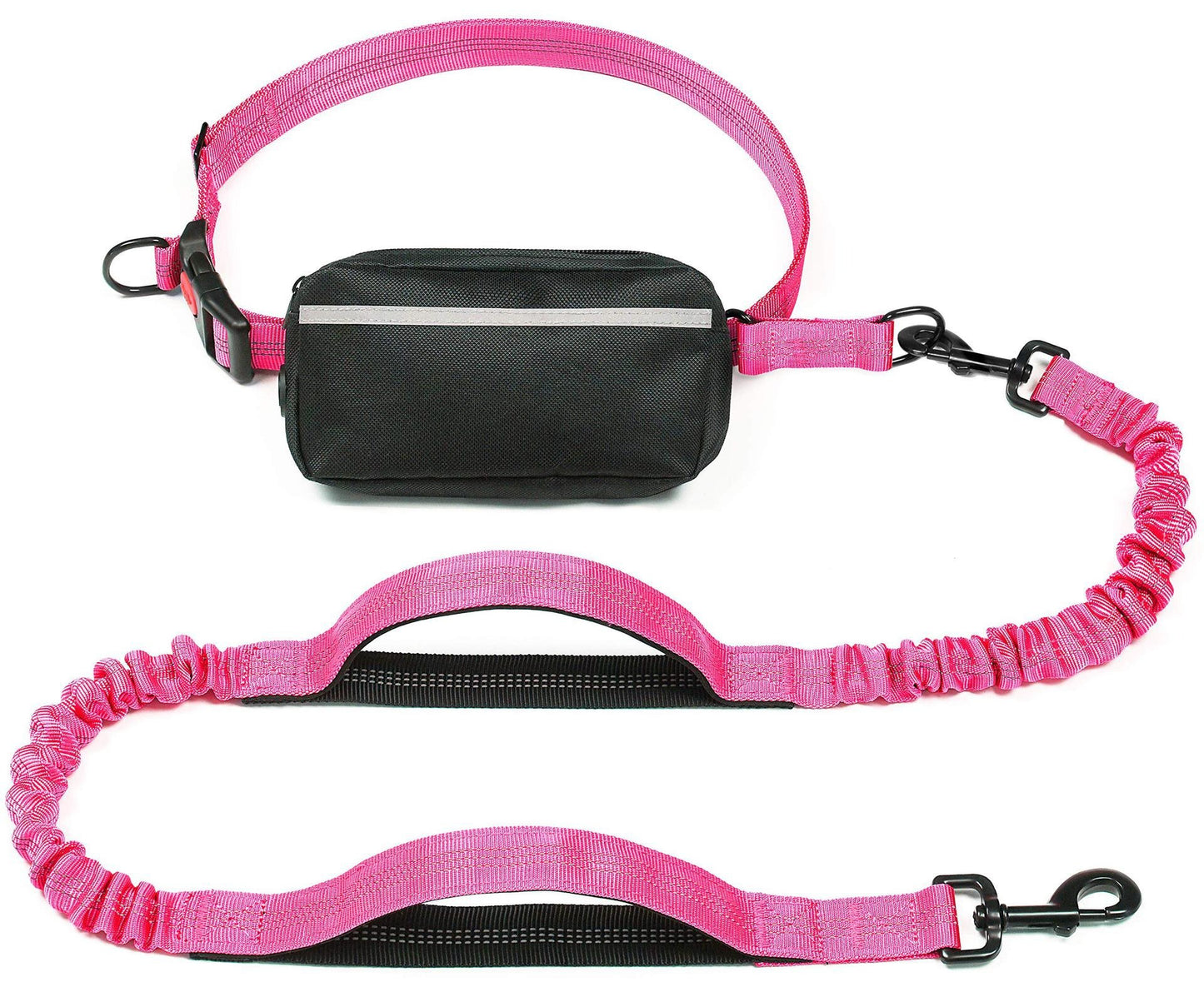 Multifunctional running waist bag-pet leash