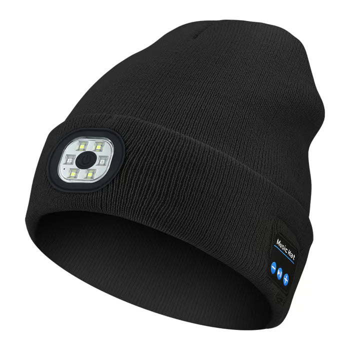 💥This Week's Special Price $19.99🎁— Gift Bluetooth Beanie with LED Headlight and Removable Speakers❄️