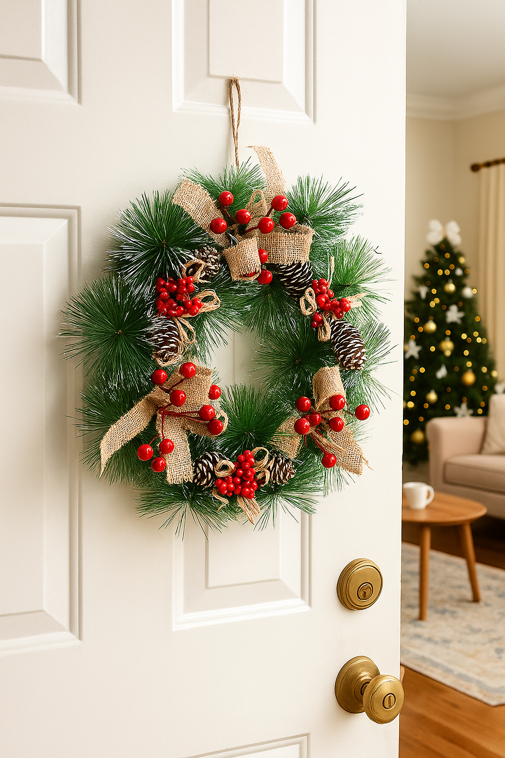 Christmas Wreath-Pine cone series