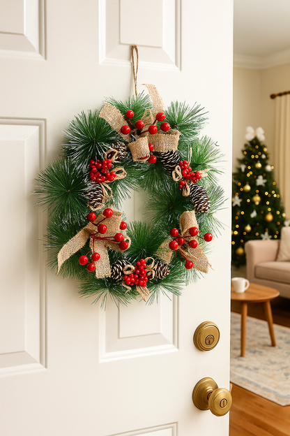 Christmas Wreath-Pine cone series