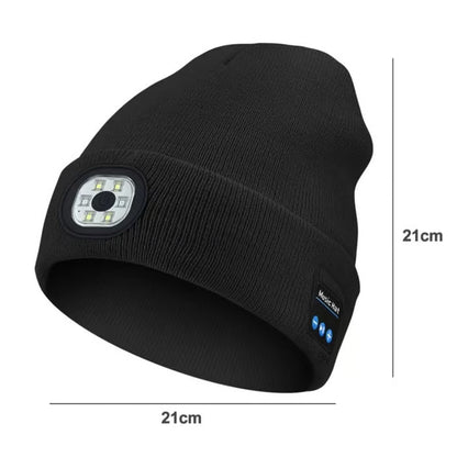 💥This Week's Special Price $19.99🎁— Gift Bluetooth Beanie with LED Headlight and Removable Speakers❄️