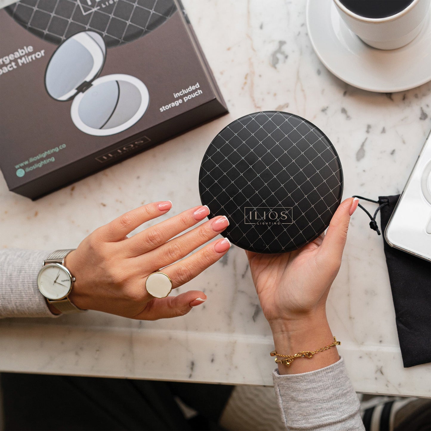 LED Compact Mirror